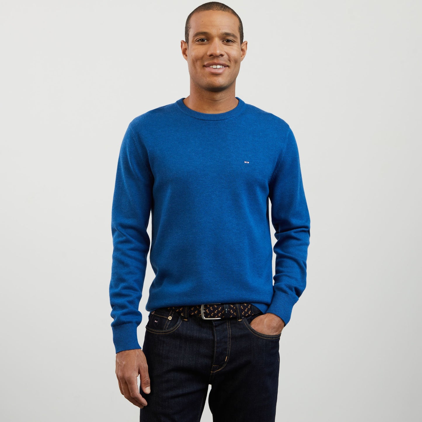 Blue wool mix jumper