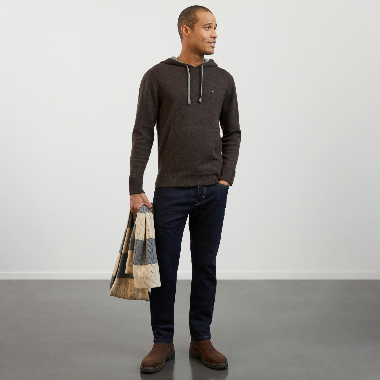 Brown hoodie