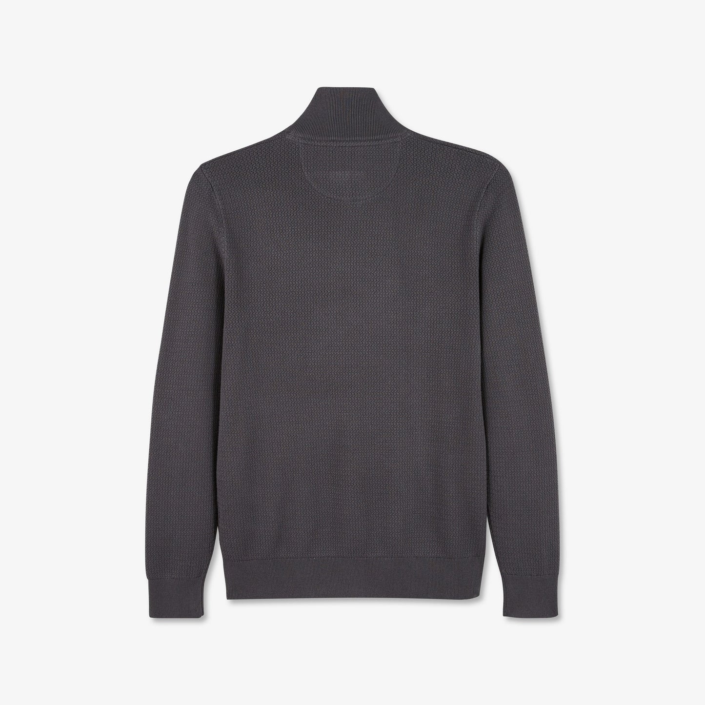Pull gris foncé camionneur en maille fantaisie