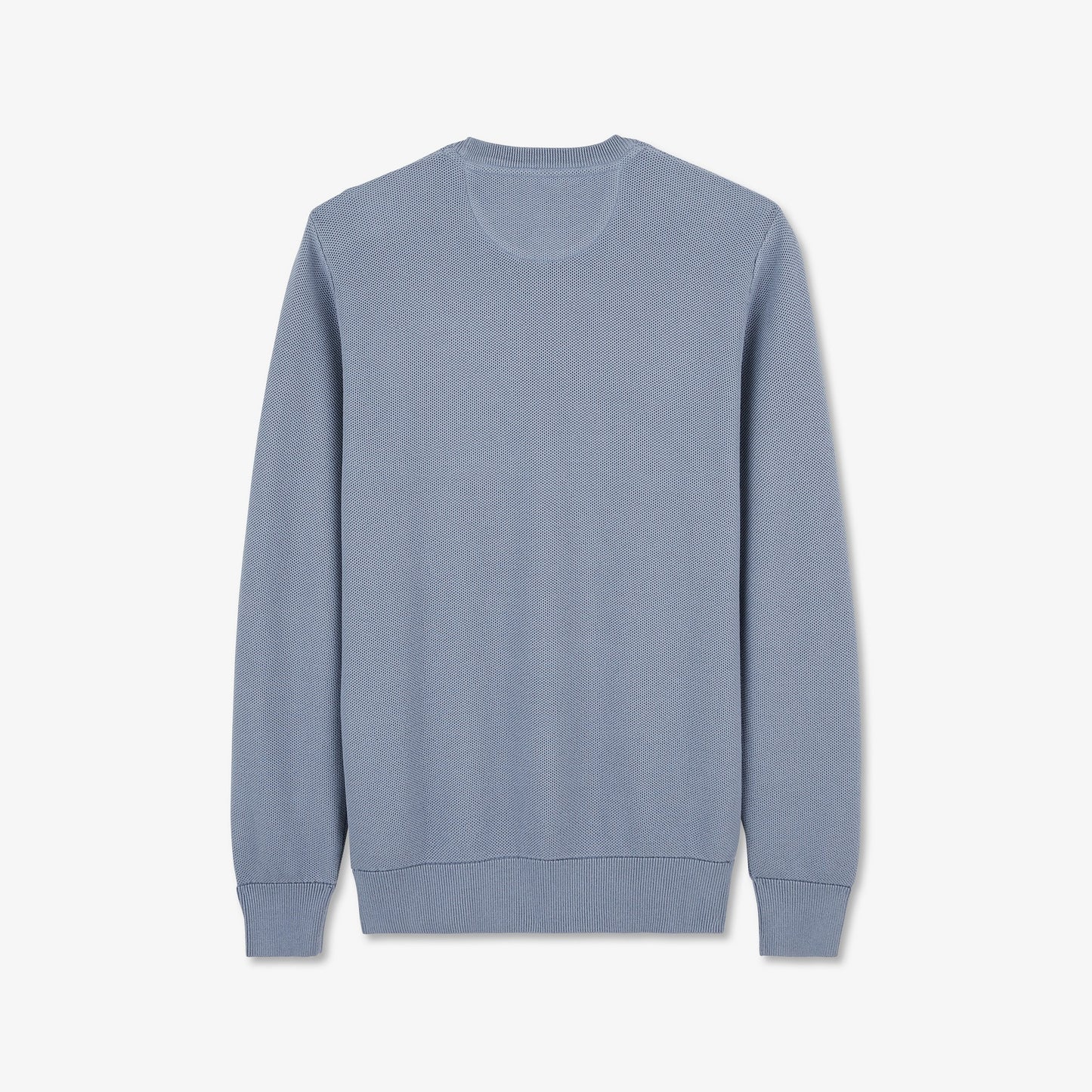 Pull gris en maille fantaisie