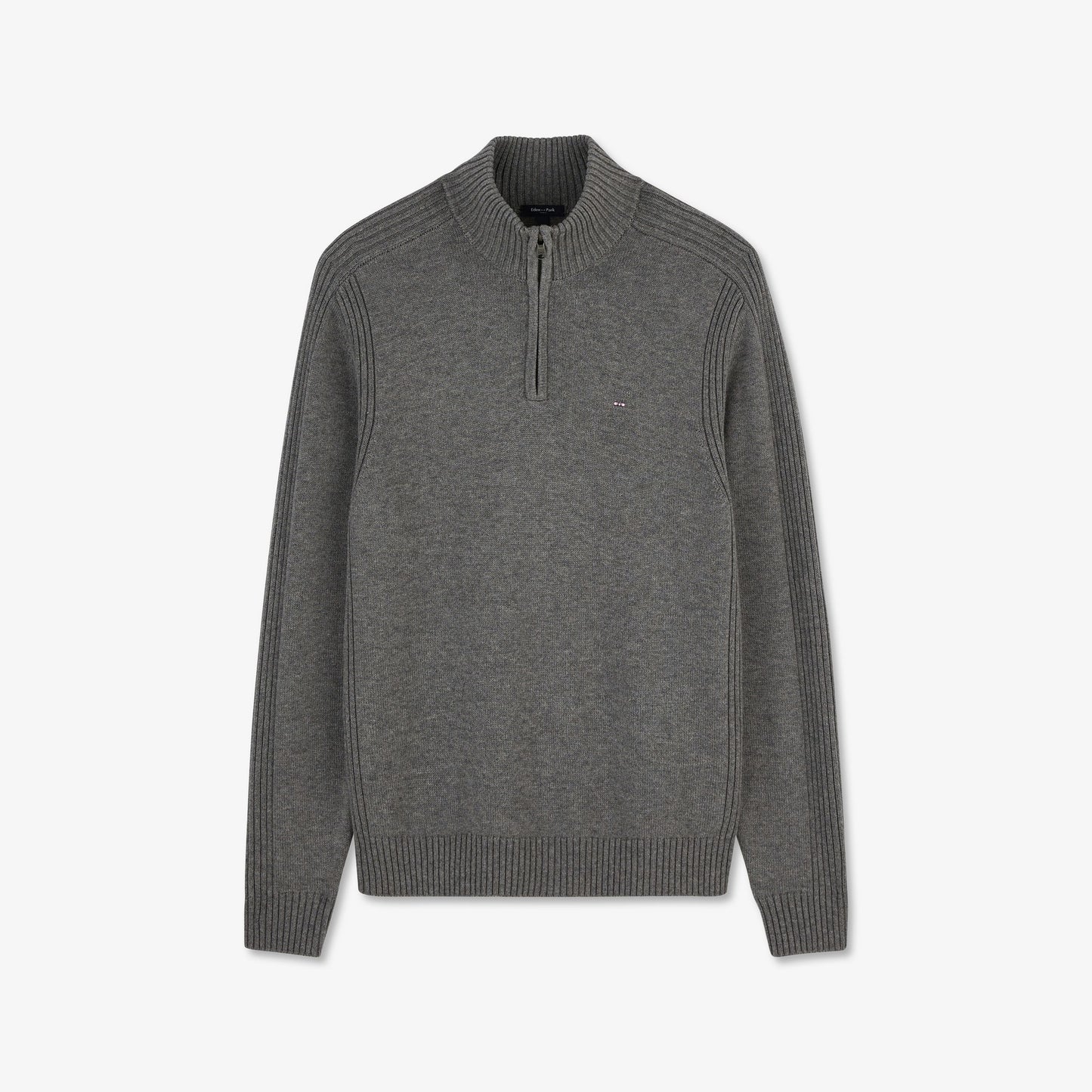 Pull gris camionneur en jeu de maille
