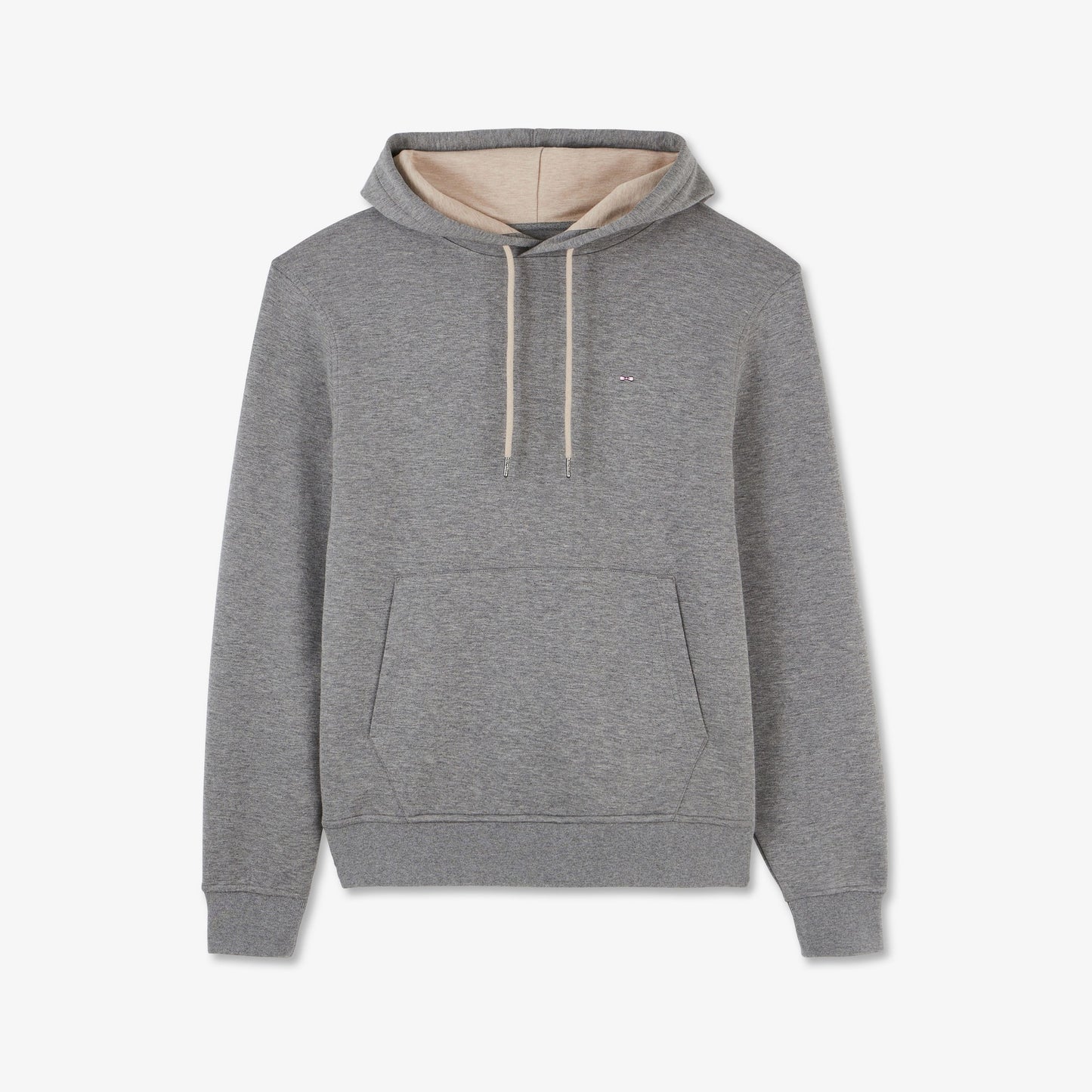 Sweat gris à capuche