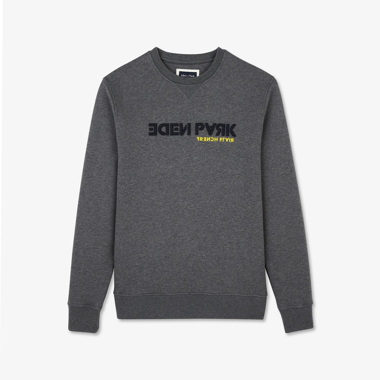Grey round-neck sweatshirt