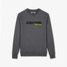 Grey round-neck sweatshirt