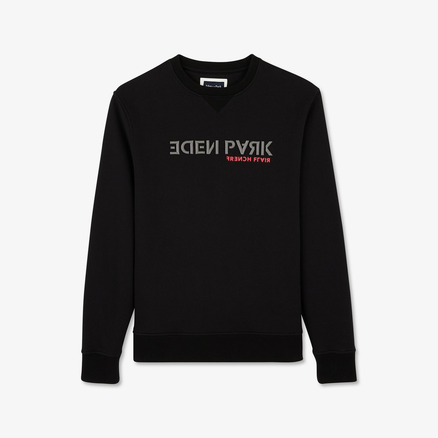 Sweat noir col rond