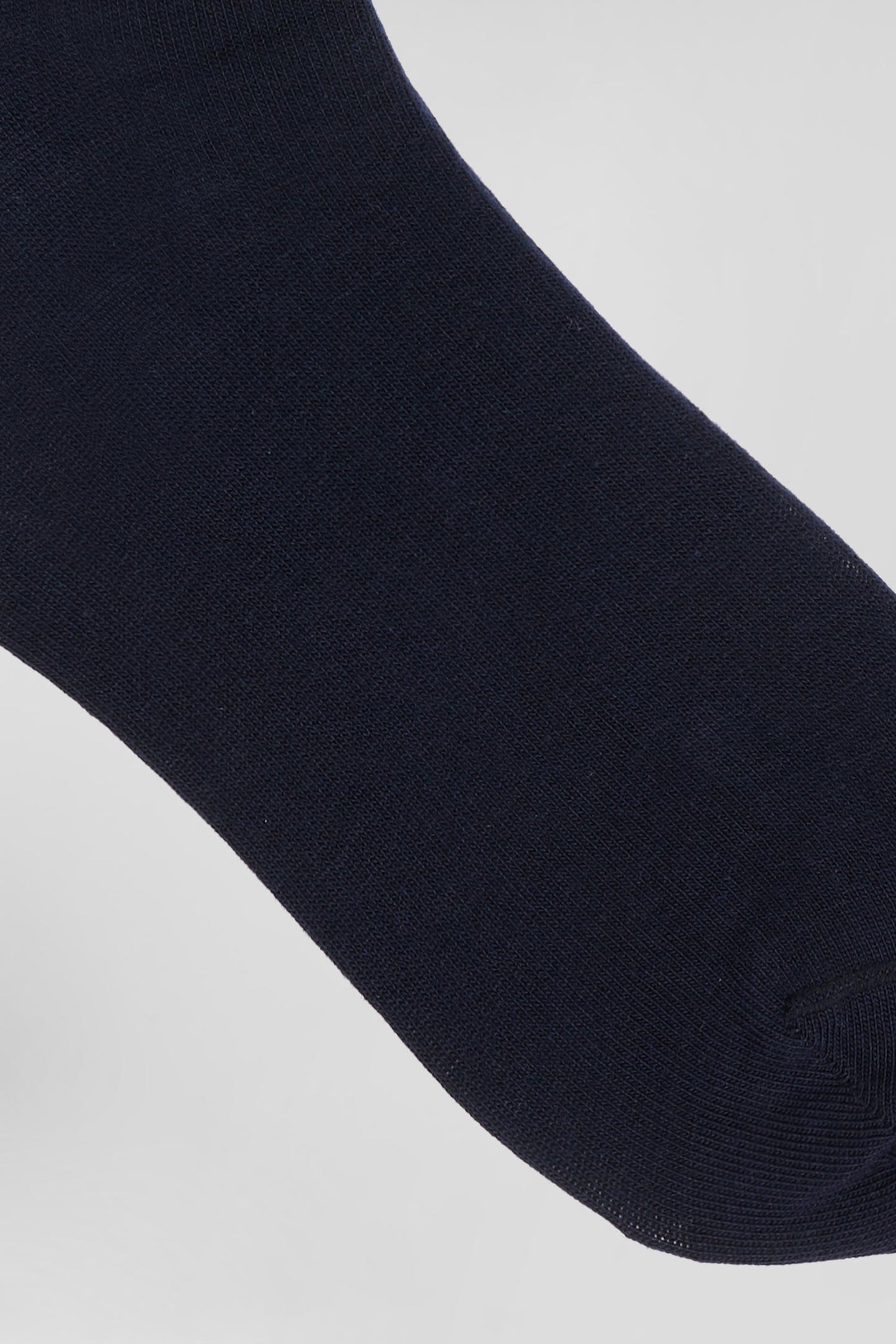 Paire de chaussettes rayées en coton stretch bleu marine