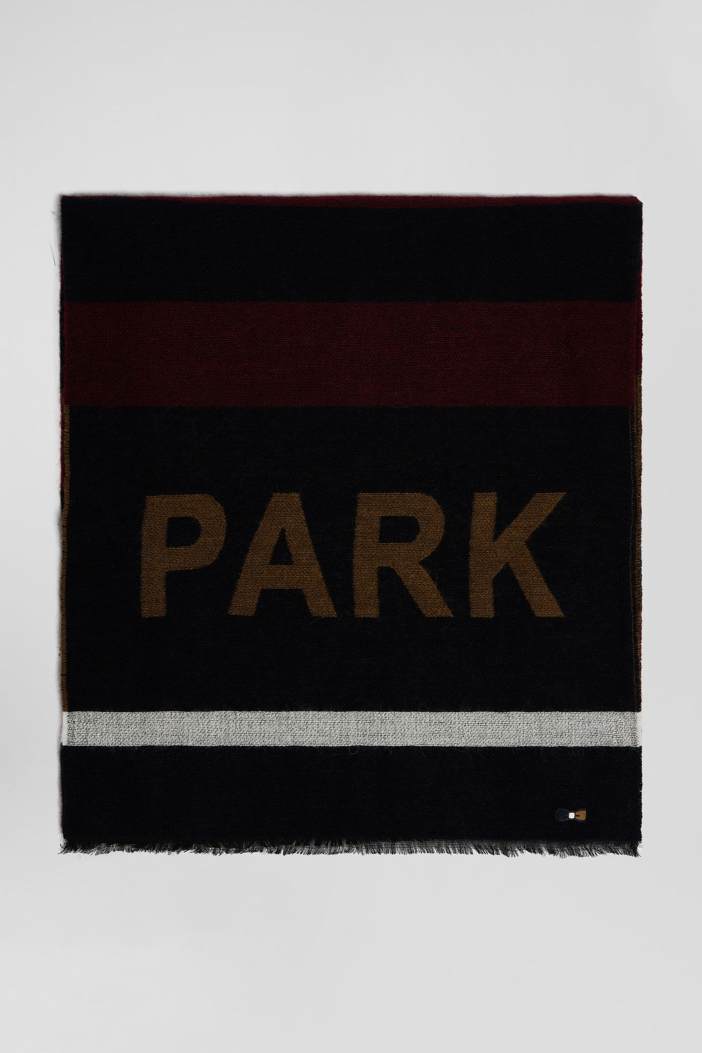 Echarpe cerclée bordeaux