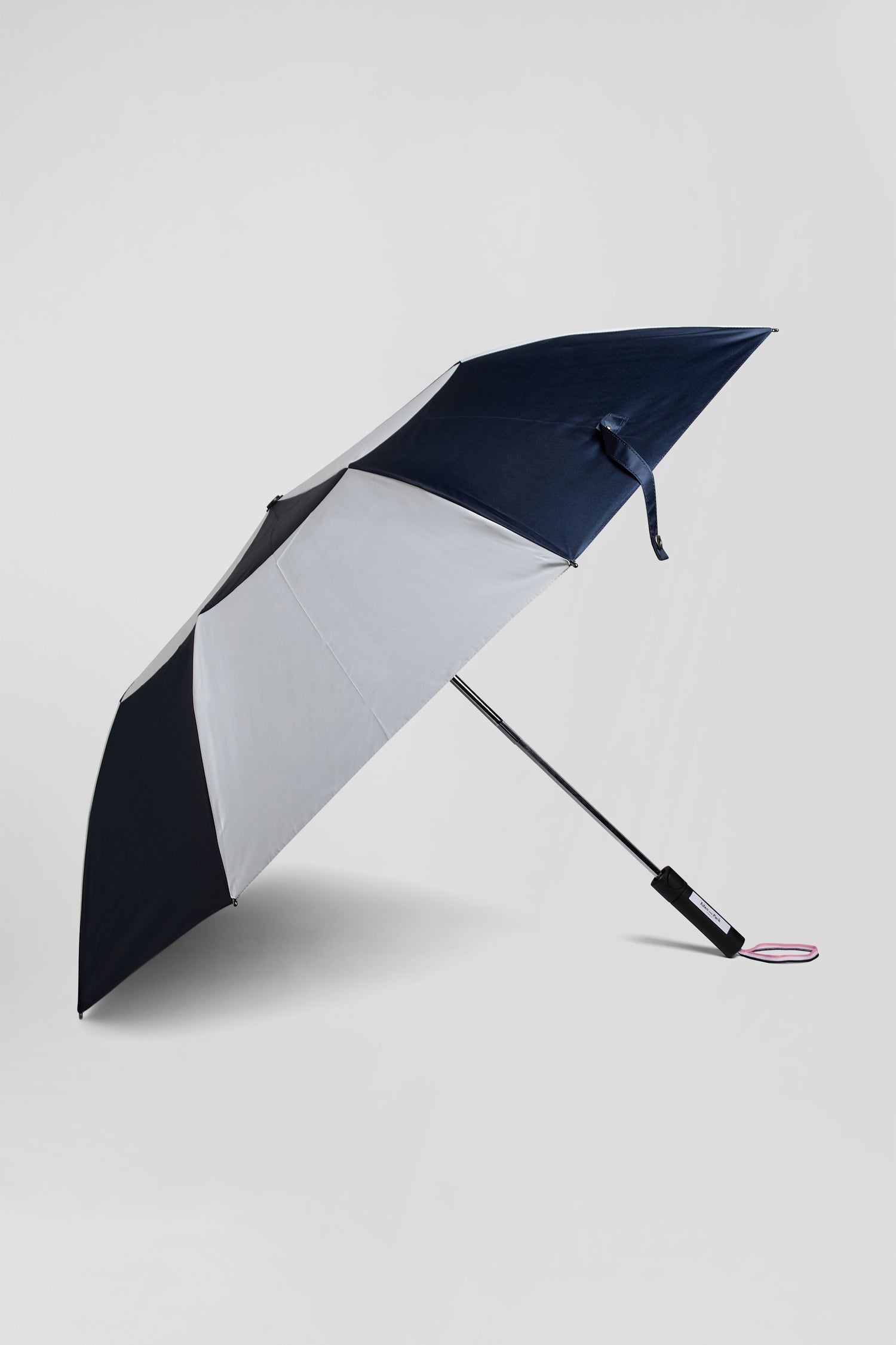 Parapluie cerclé bleu marine