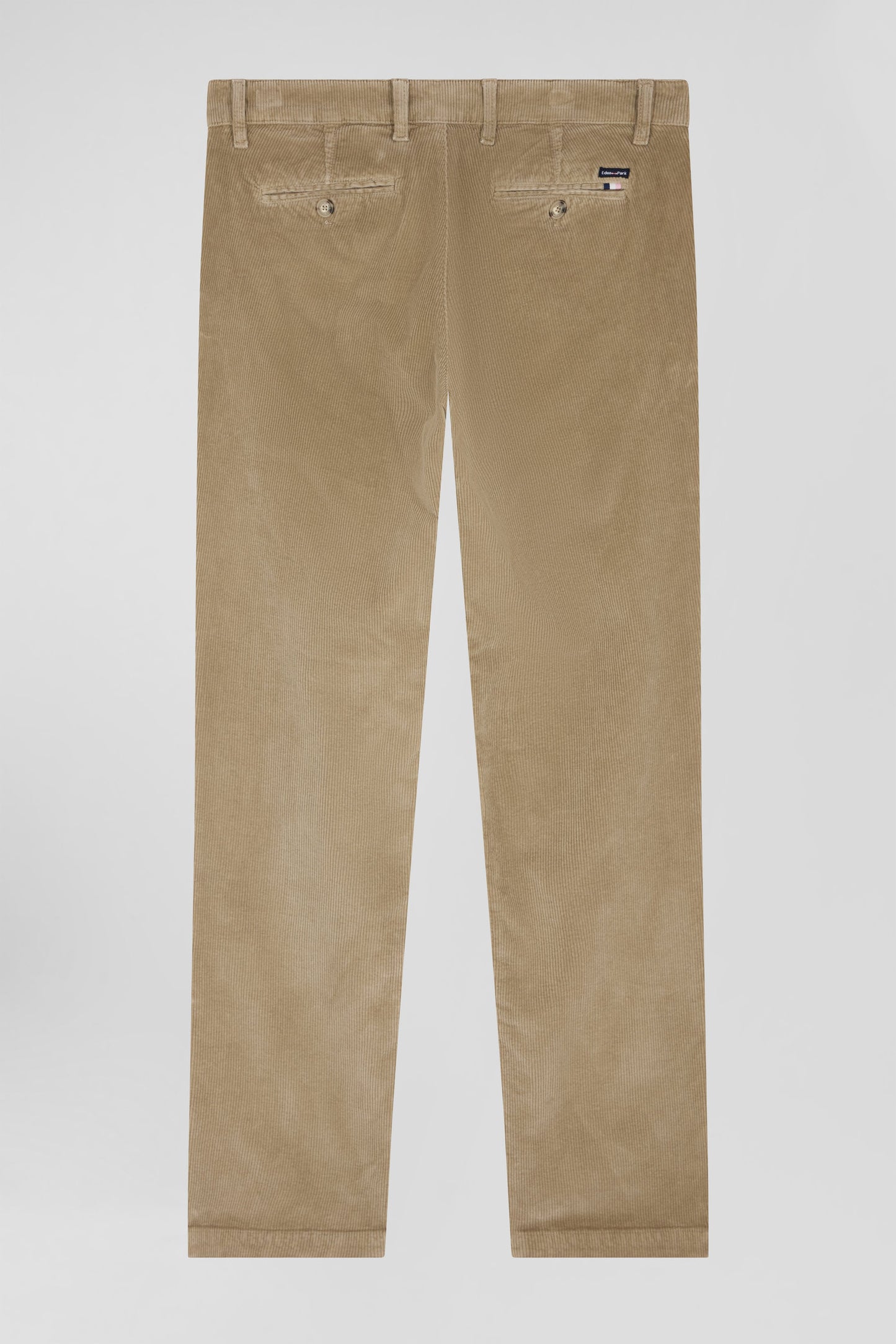 Pantalon chino en coton velours stretch chanvre coupe Regular