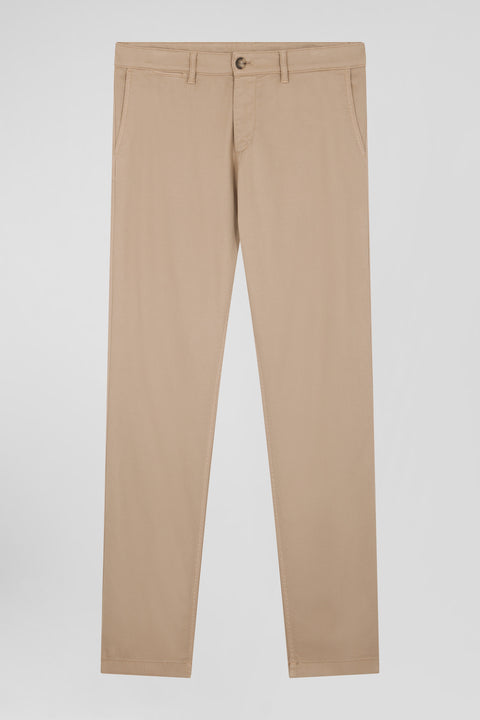 Pantalon chino en piqué de coton stretch et modal chanvre coupe Regular - Image 2