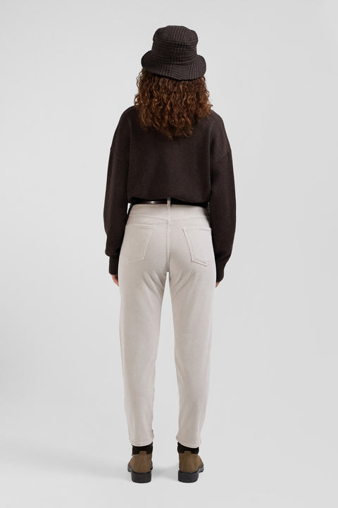 Jean 5 poches en coton stretch beige coupe Comfort - Image 3