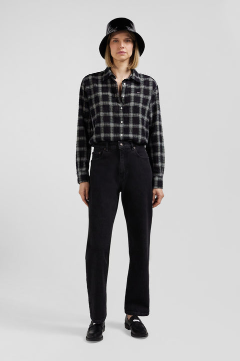 Jean 5 poches en coton stretch noir coupe Regular - Image 1