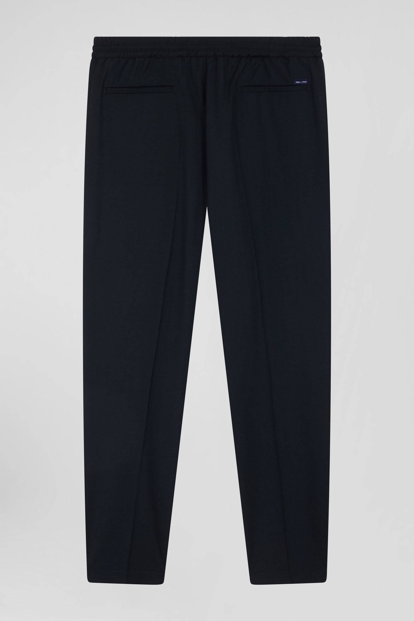 Pantalon en laine stretch kaki taille élastique coupe Modern