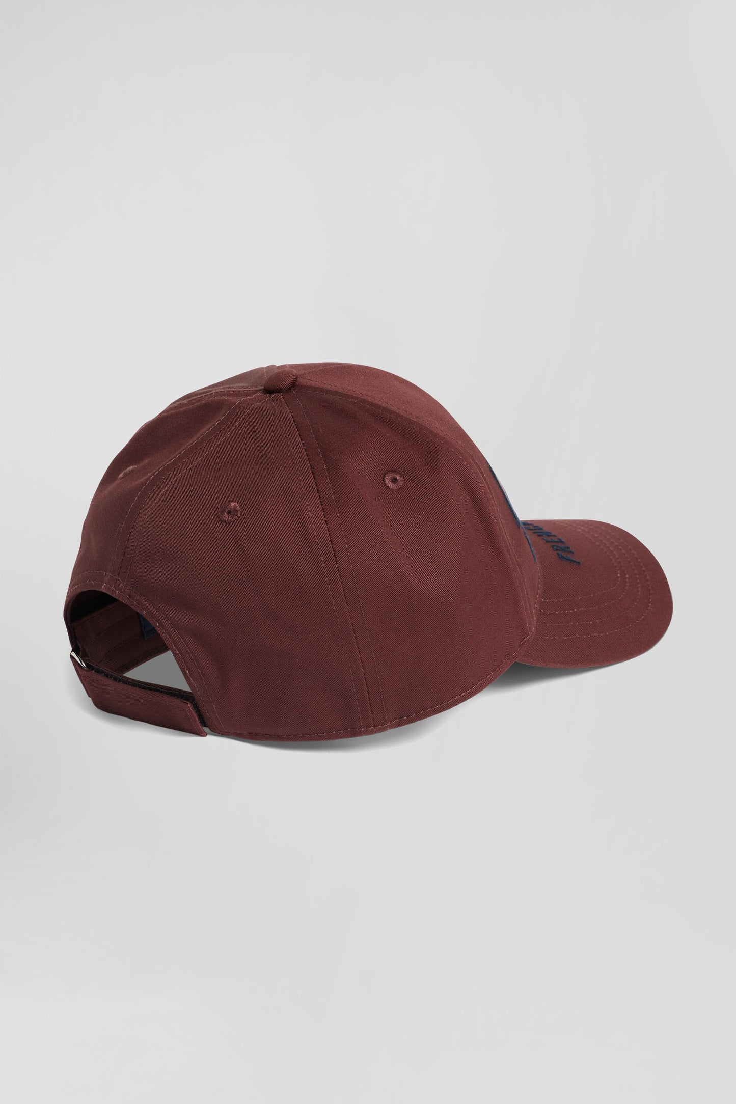 Casquette en coton bordeaux nœud papillon