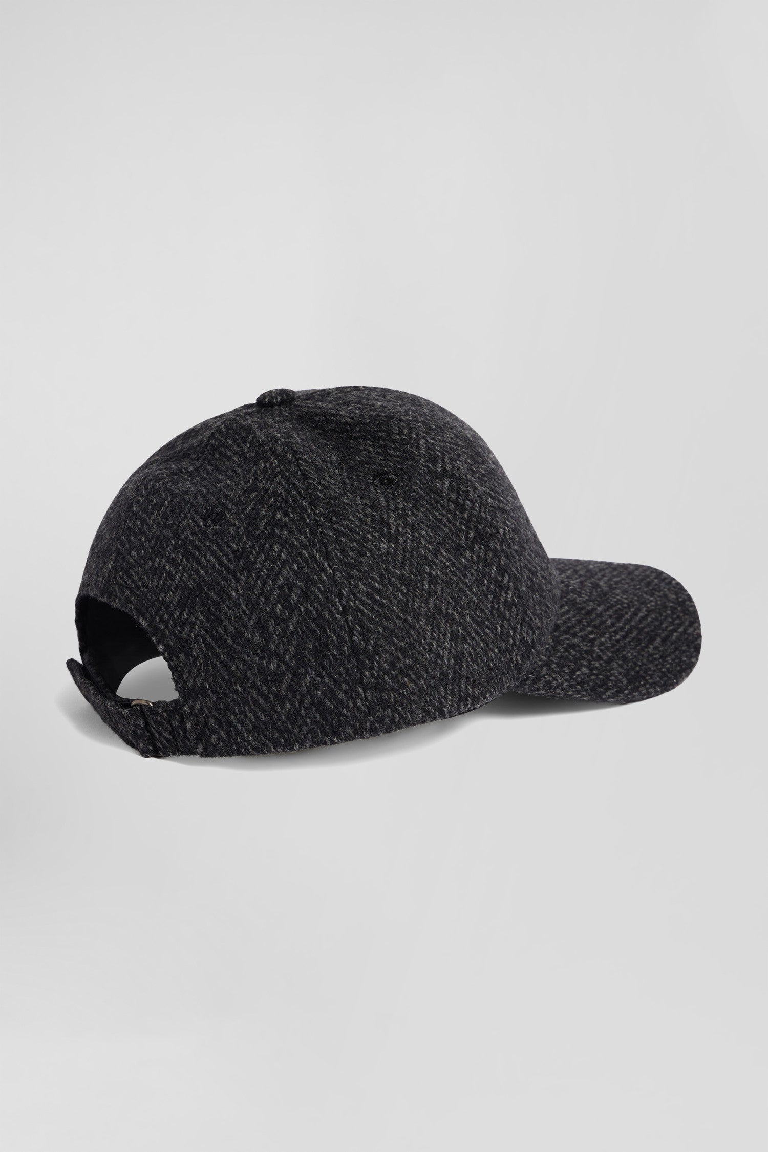 Anthracite grey wool blend cap