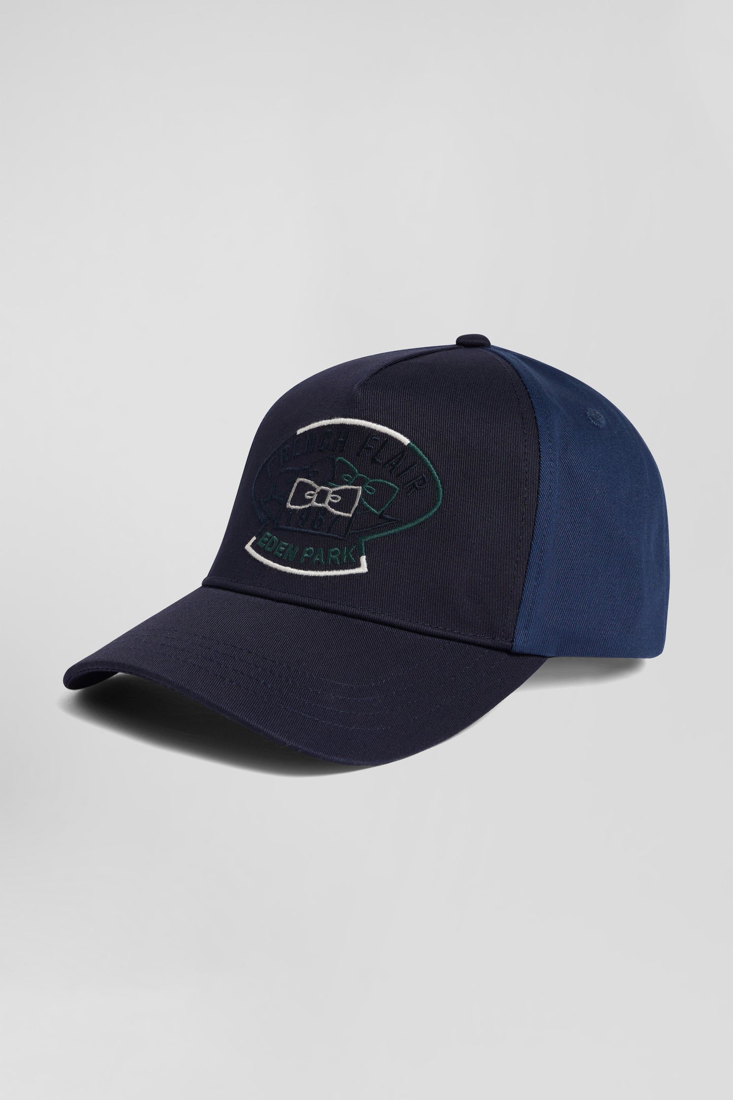 Dark blue bicolour cotton cap