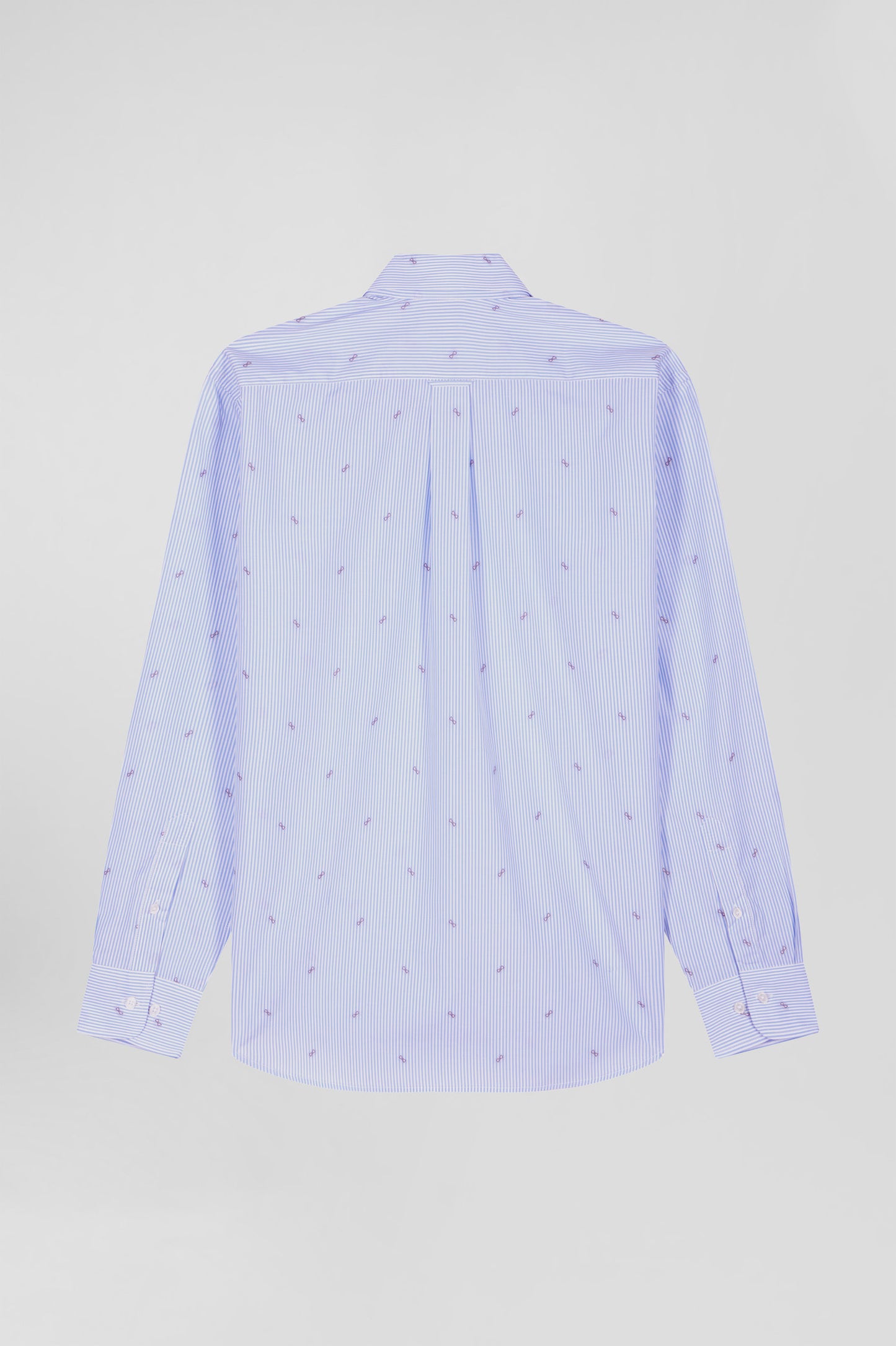 Regular sky blue cotton shirt