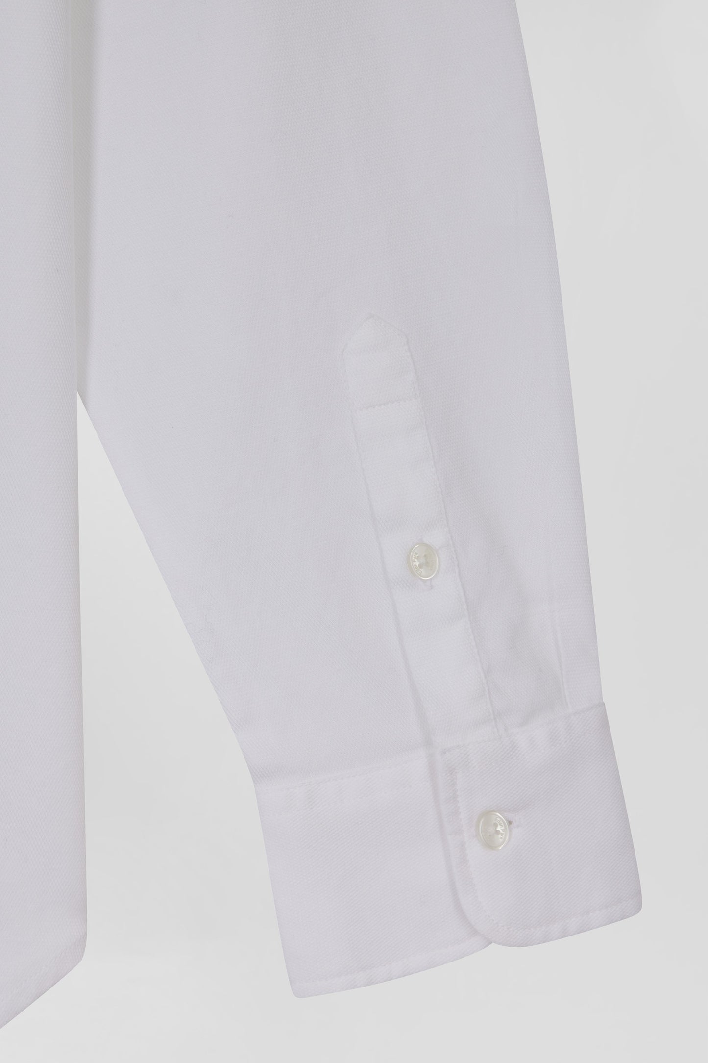 Chemise en popeline de coton blanche coupe Relaxed