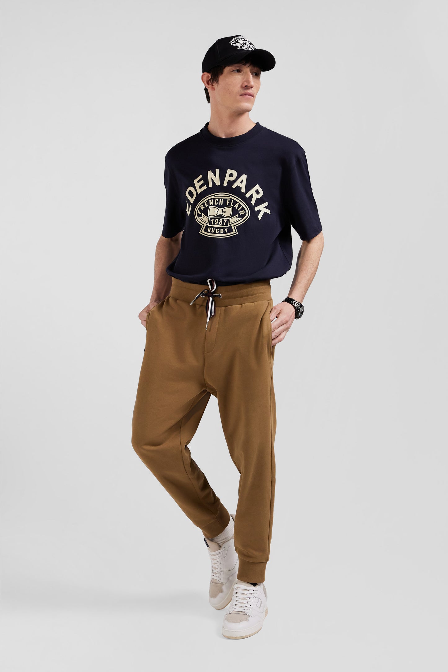 Jogging pants in brushed fleece Relaxed fit