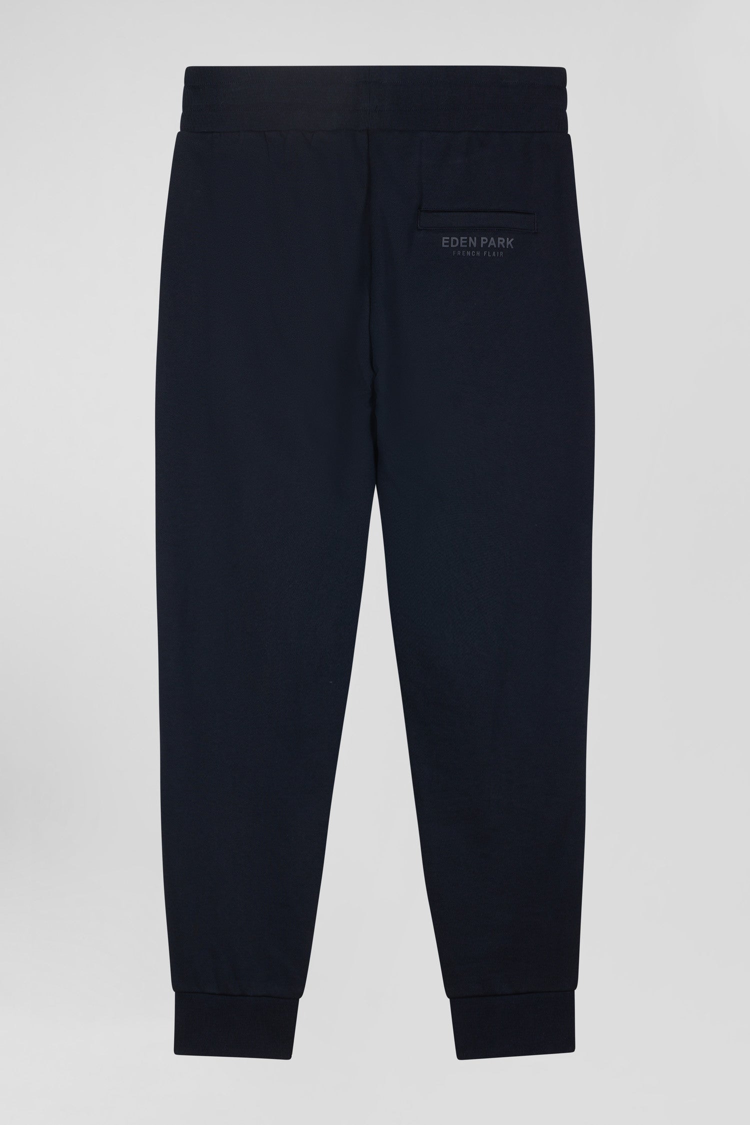 Pantalon jogging en molleton gratté bleu marine coupe Relaxed