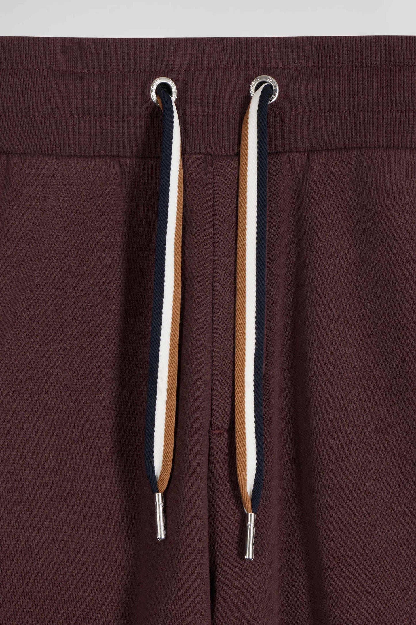 Pantalon jogging en molleton gratté bordeaux coupe Relaxed