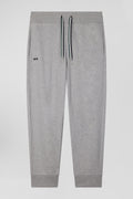 Pantalon jogging en molleton gratté gris coupe Relaxed