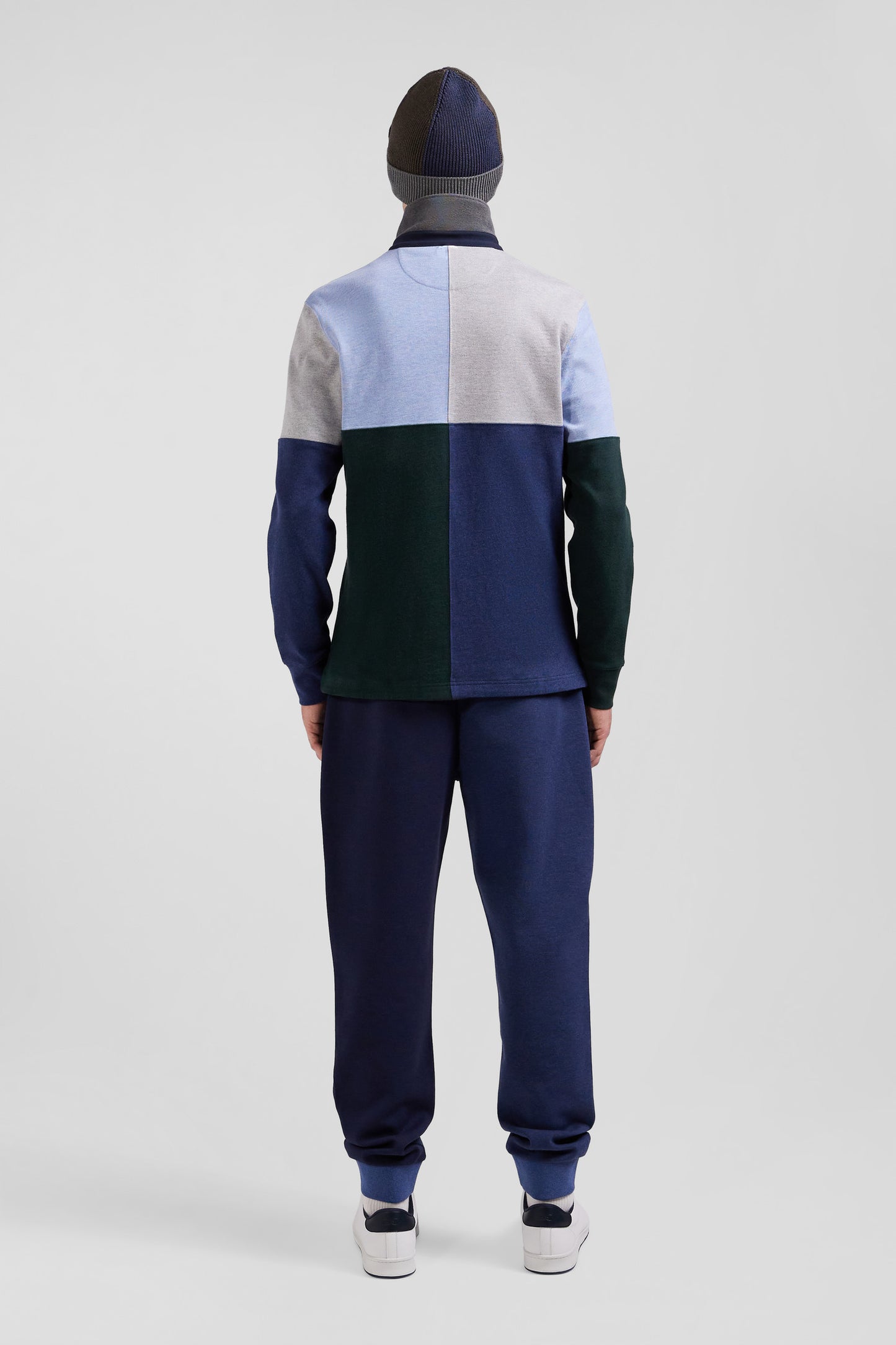 Maillot manches longues coupé-cousu en coton ciel coupe Regular