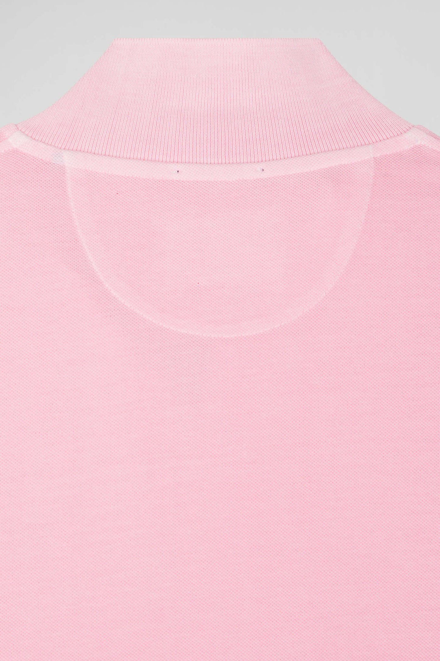 Polo manches courtes unisexe en piqué coton rose surteint coupe Oversized