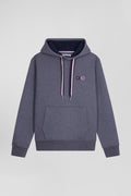 Sweatshirt à capuche en coton gris coupe Relaxed