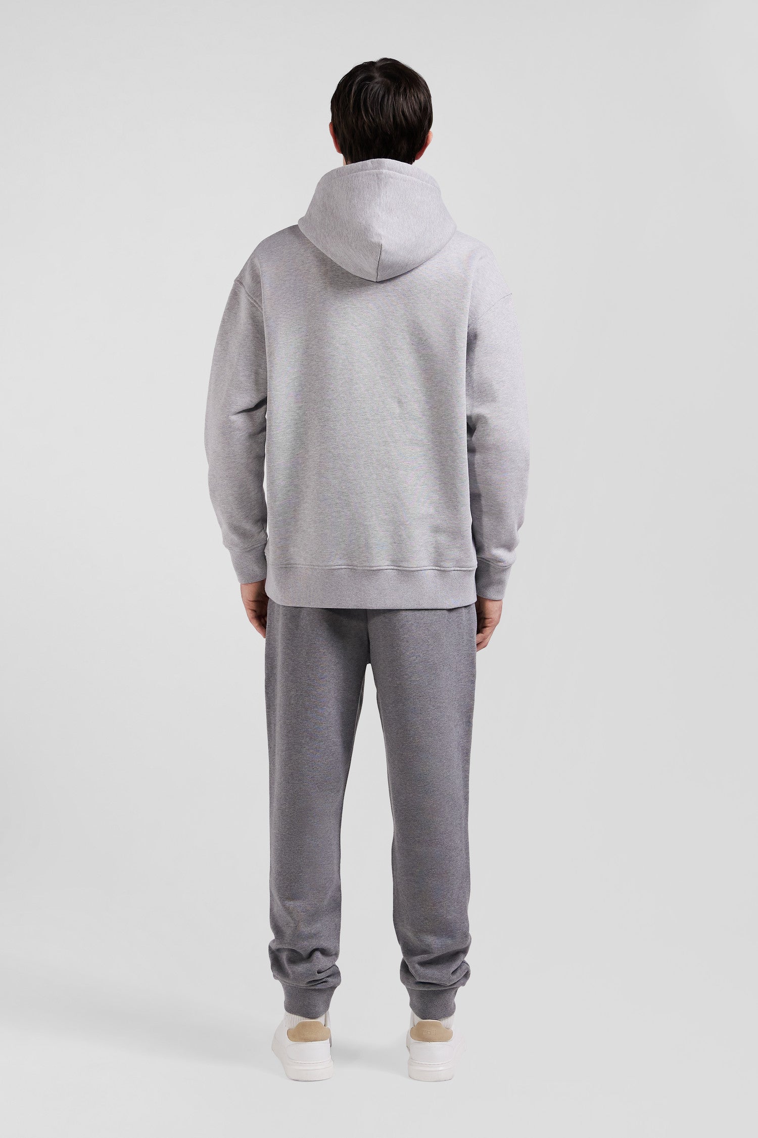 Sweatshirt en coton gris coupe Oversize