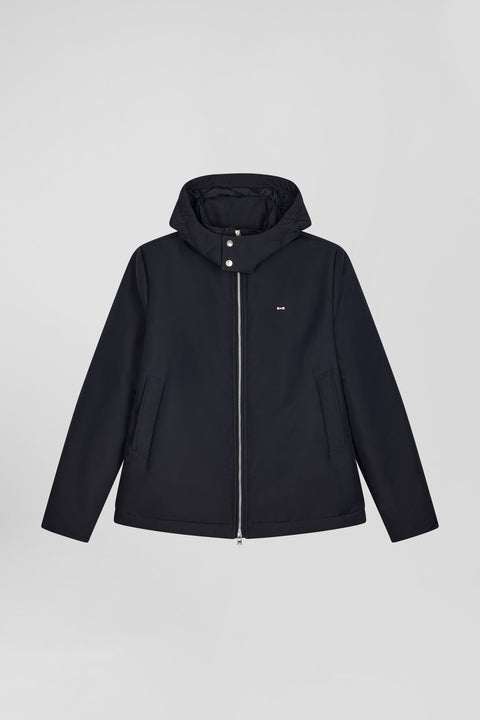 Blouson zippé à capuche bleu marine - Image 2