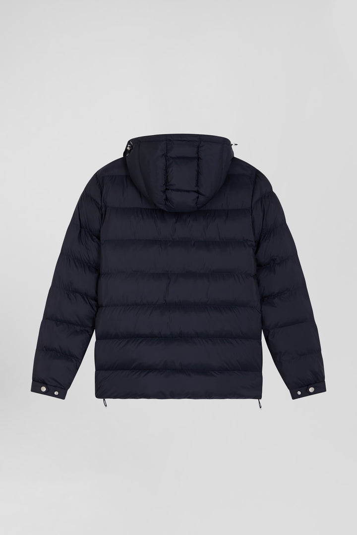 Parka courte en nylon bleu marine