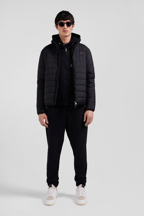 Black long-sleeved high collar down jacket - Image 1