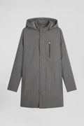 Parka à capuche grise