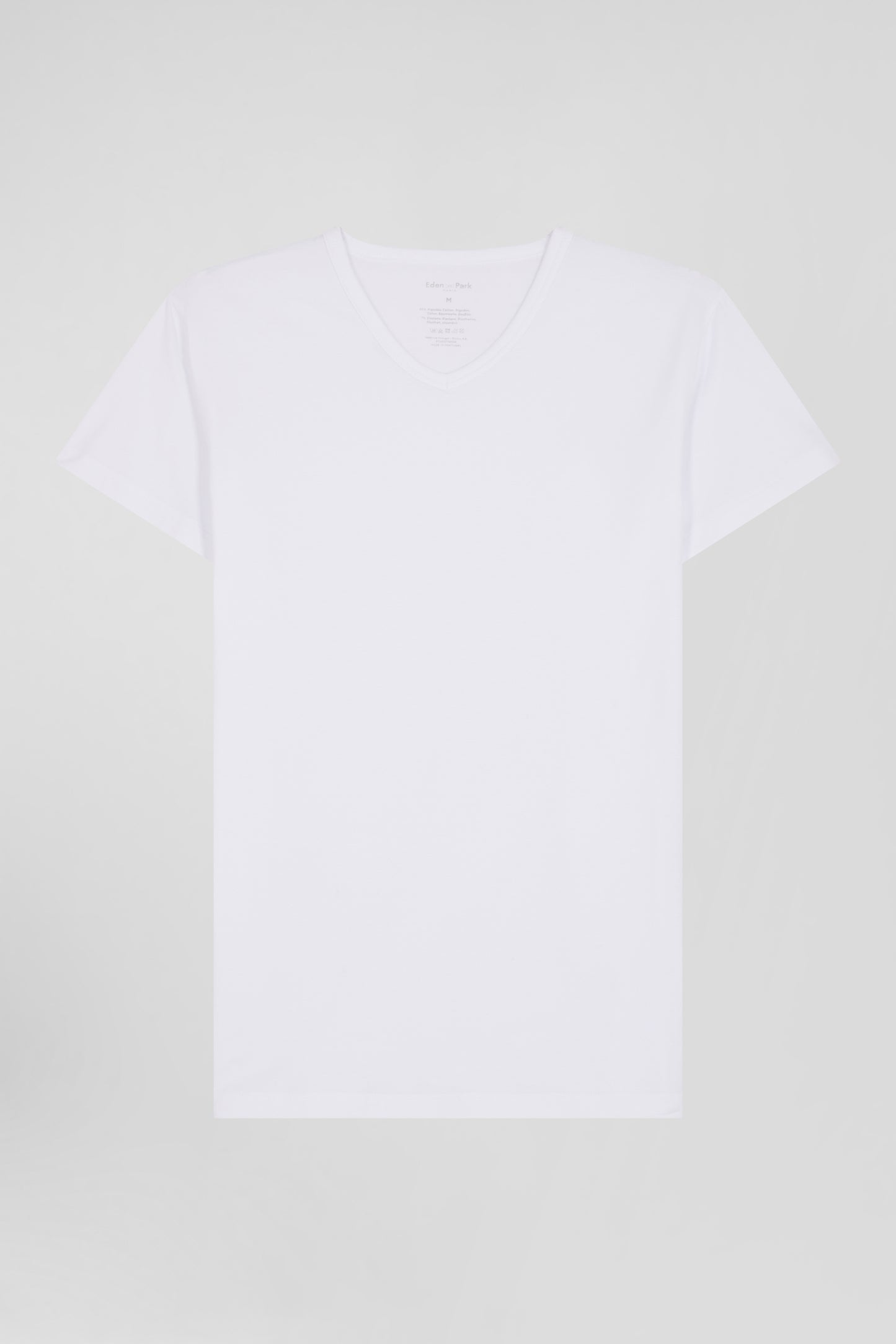 T-shirt en coton stretch blanc