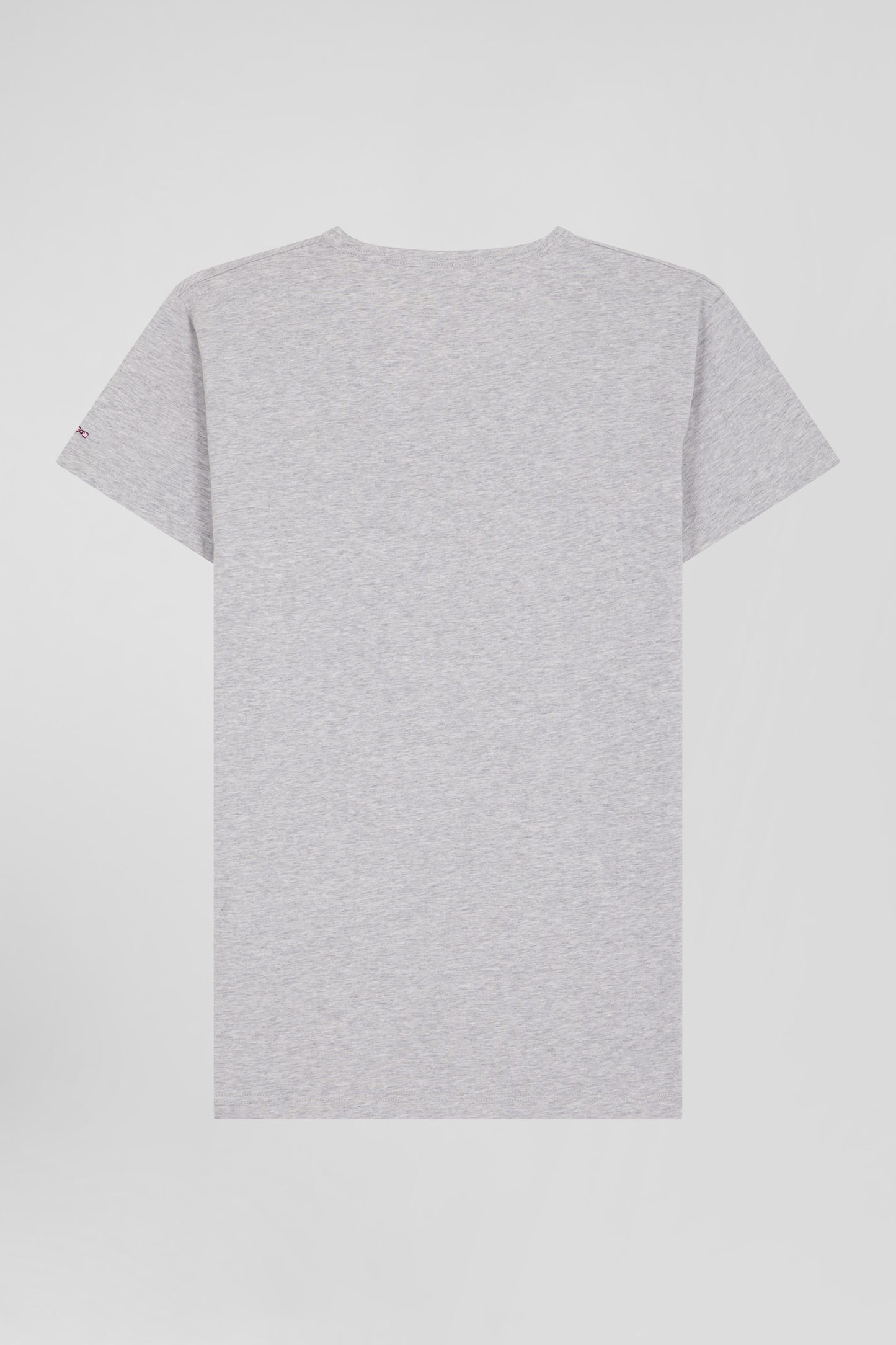 Grey stretch cotton T-shirt