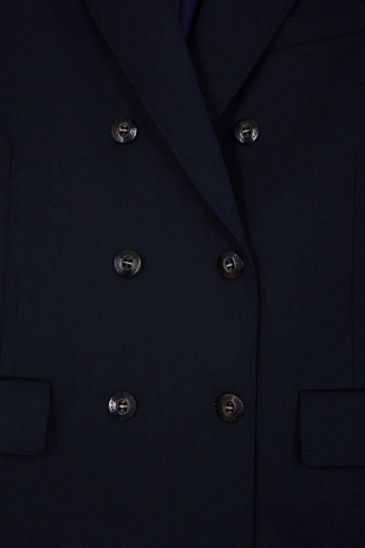 Veste blazer à double boutonnage bleu marine coupe Modern