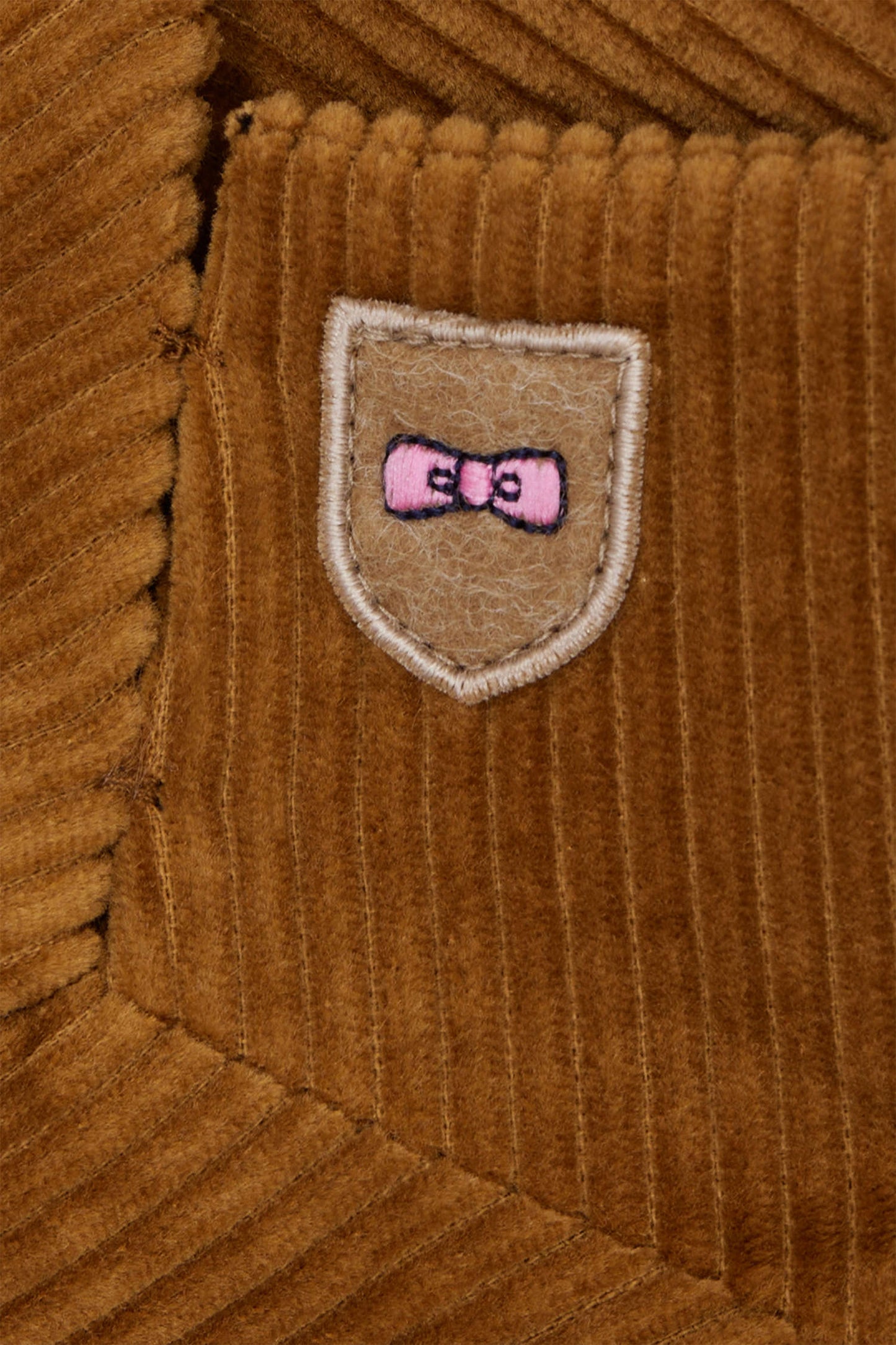 Veste blazer en velours côtelé noisette coupe Modern