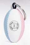 Tricolor rugby ball key ring