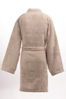 Peignoir en coton éponge beige