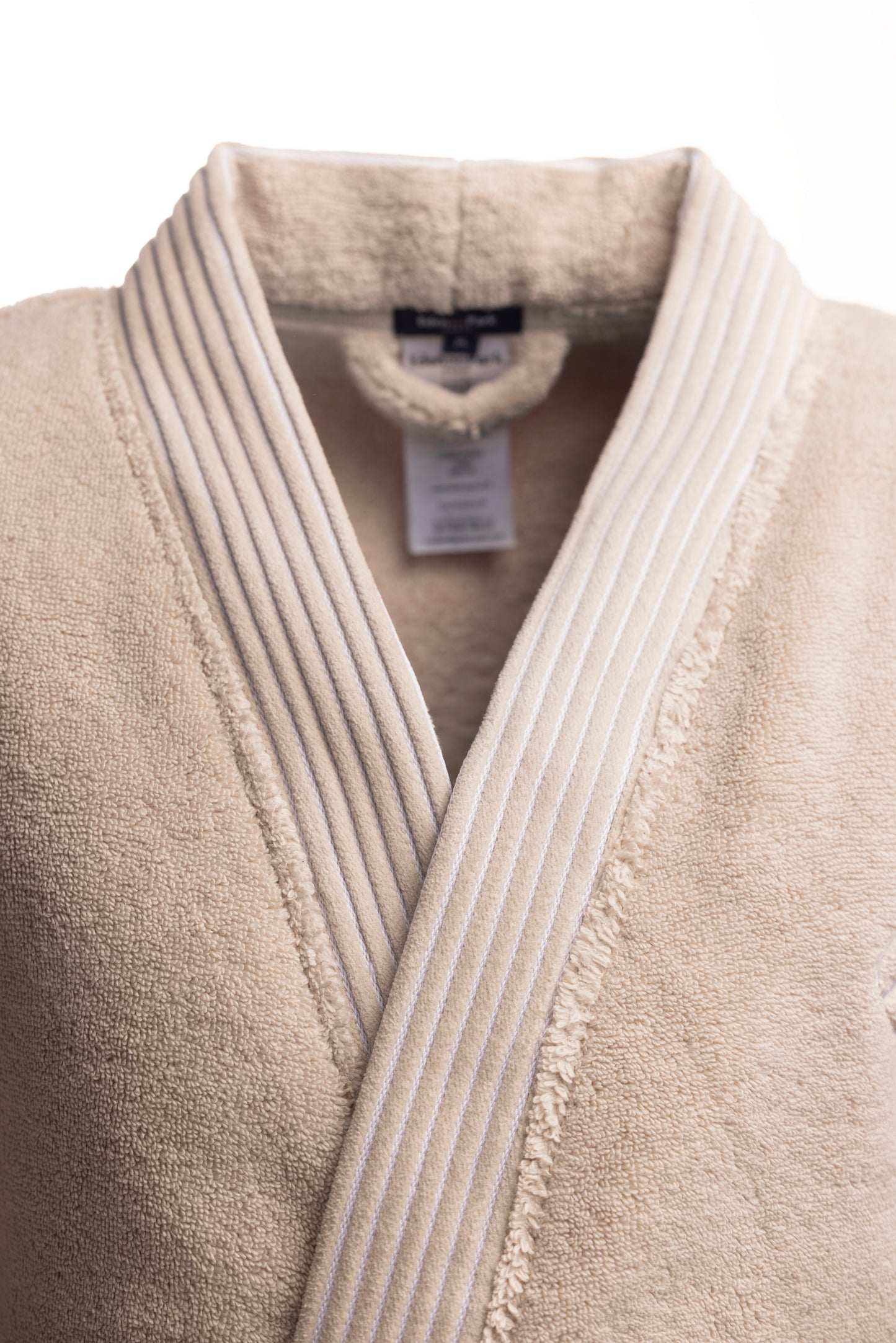 Peignoir en coton éponge beige