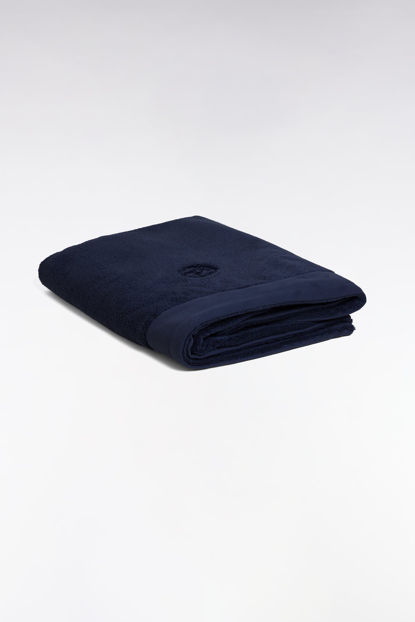 Serviette de bain en coton éponge marine