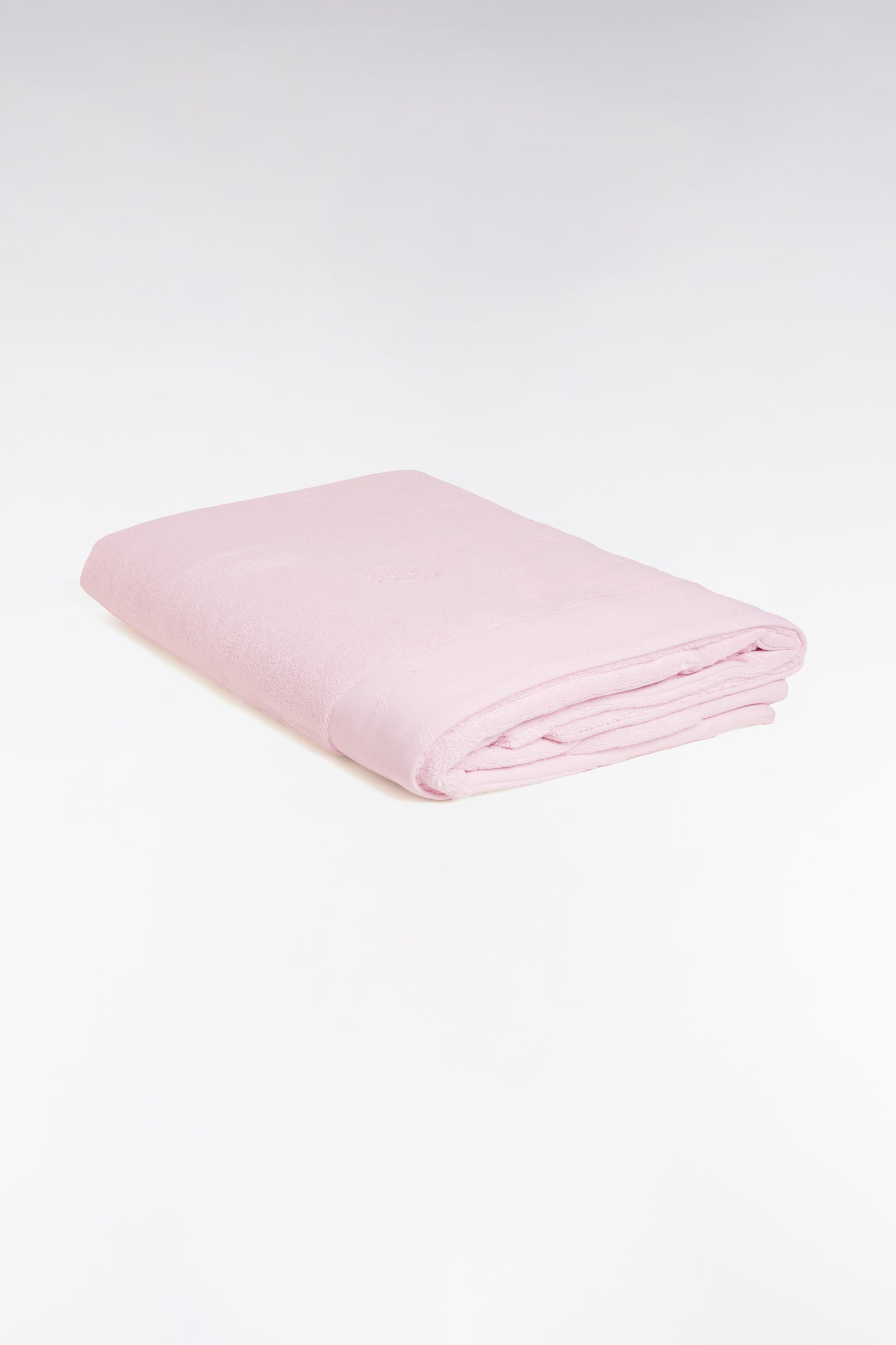 Serviette de bain en coton éponge rose