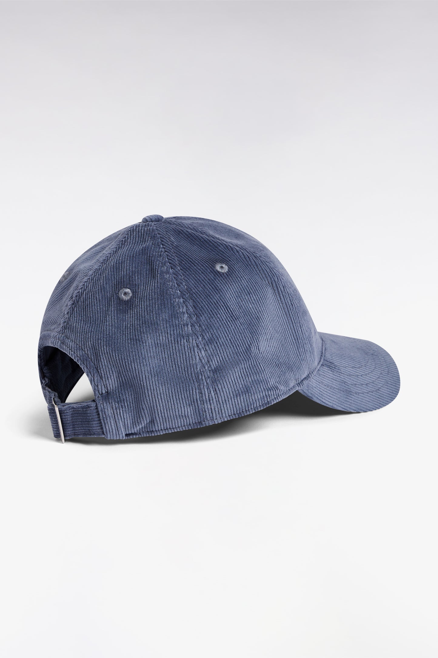 Casquette en velours côtelé grise