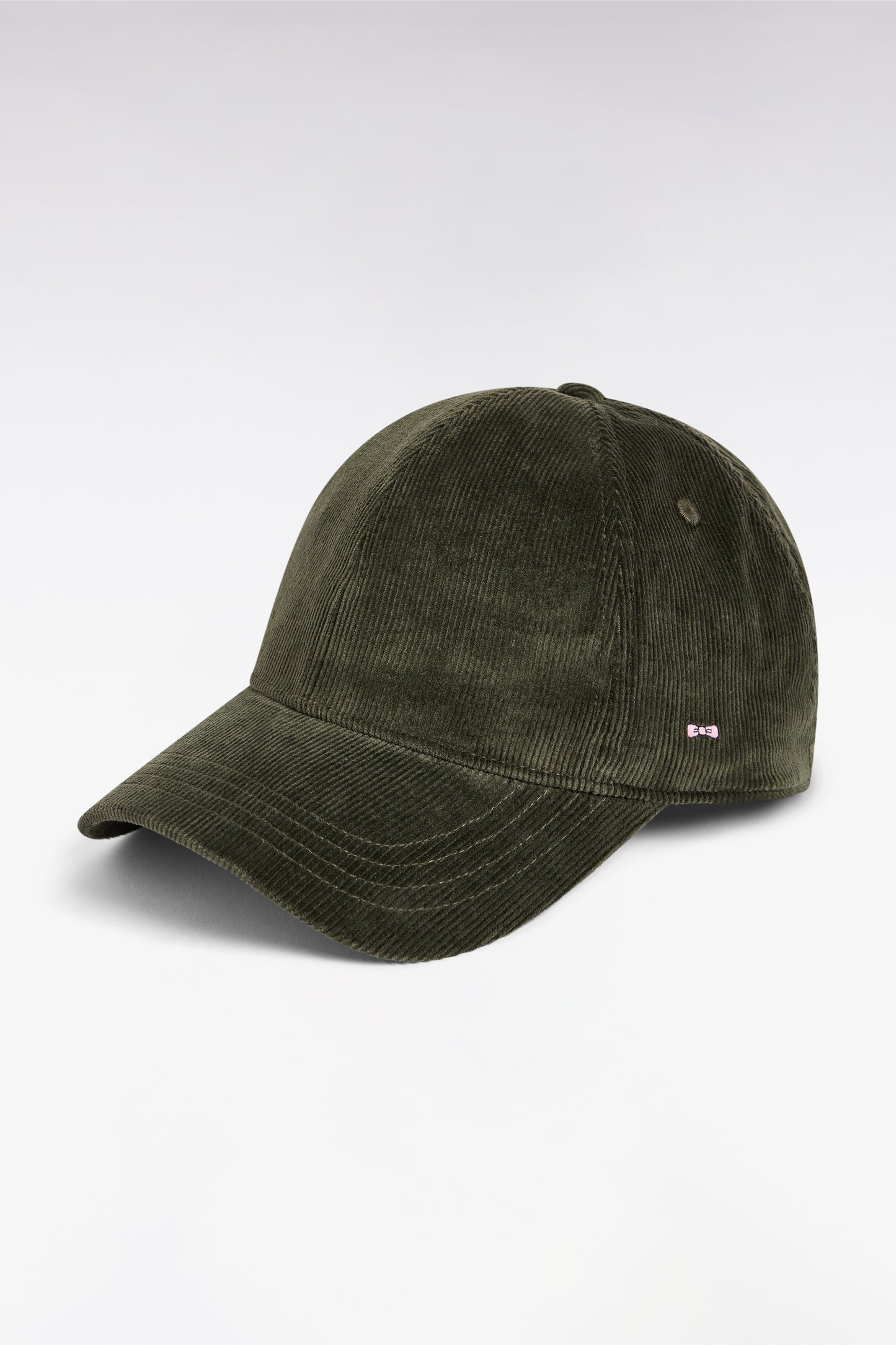 Casquette en velours côtelé kaki