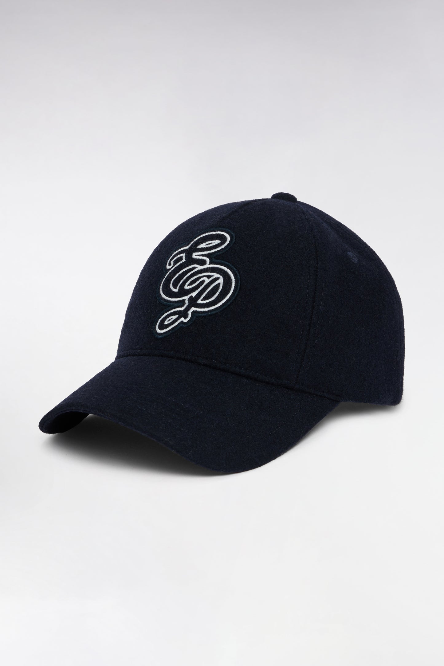 Casquette en laine mélangée marine EP