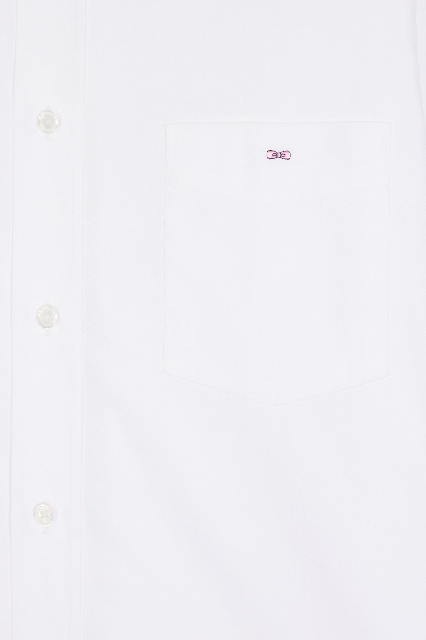 Chemise en coton blanc coupe droite