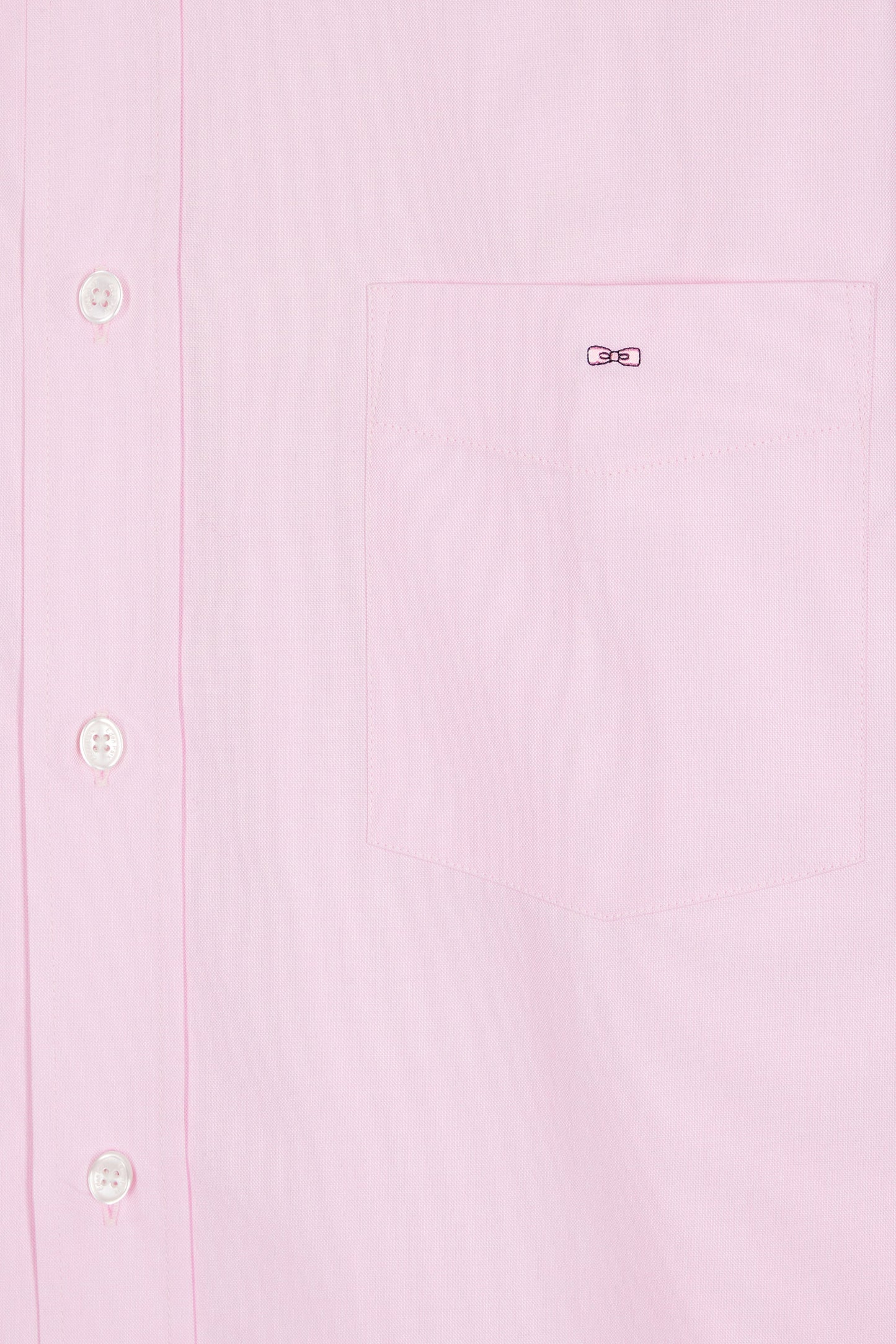 Pink cotton shirt, straight cut