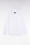 Chemise en popeline de coton blanc coupe Relaxed