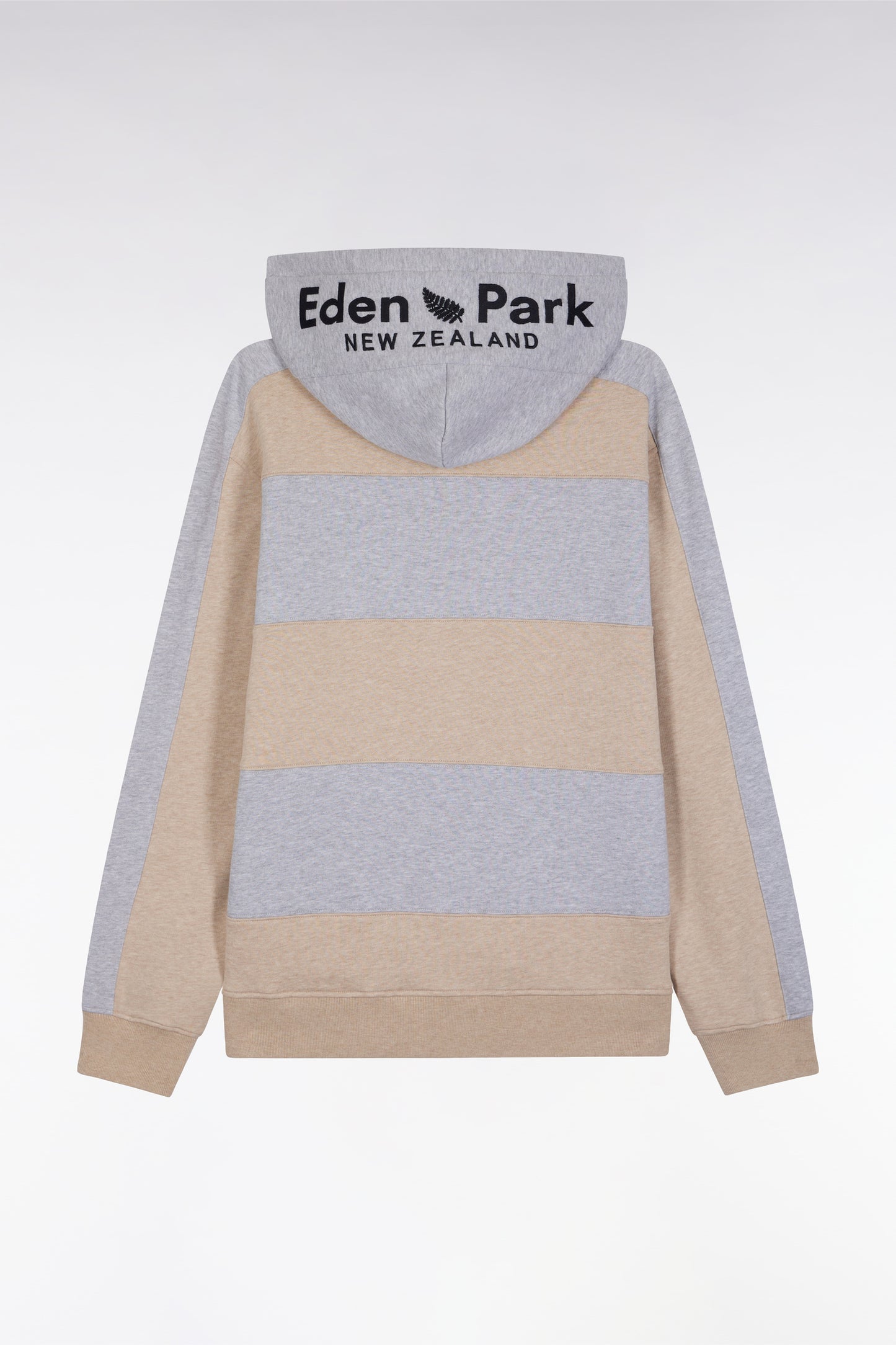 Sweatshirt en coton mélange beige et gris clair coupe Relaxed